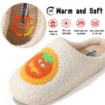 BERANMEY Halloween Slippers for Women Perfect Soft Plush Comfy Warm Slip-On Cute Womens Slippers Indoor Fluffy House Slippers for Women and Men Non-slip Fuzzy Flat Slides - Image 102