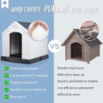 Waleaf Plastic Dog House Outdoor Indoor for Small Medium Larige Dogs,Waterproof Dog Houses with Elevated Floor and Air Vents,Durable Ventilate & Easy Clean and Assemble - Image 20