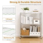 Hyper Tough Multipurpose 3-Tier Wire Shelving Rack, Black, 750 lbs Capacity - Image 15
